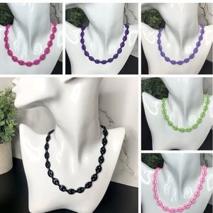 Enamel Mariner Chain Necklaces